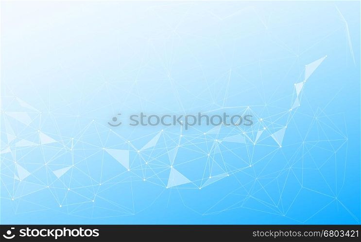 Abstract lowpoly background. Abstract Polygonal Space Background with Connecting Dots and Lines. Low Poly Vector Illustration