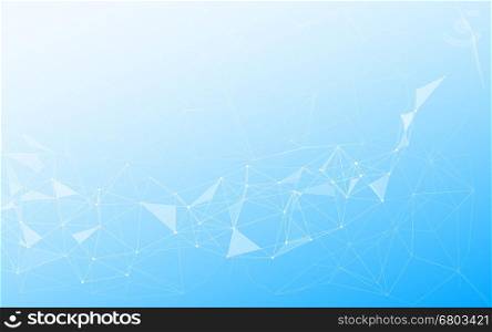 Abstract lowpoly background. Abstract Polygonal Space Background with Connecting Dots and Lines. Low Poly Vector Illustration
