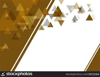 Abstract luxury background design of triangle vector illustration