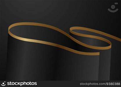 Abstract luxury black and gold background