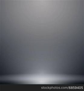 Abstract luxury dark grey and black gradient with lighting background Studio backdrop, well use as black backdrop, Vector Illustration.