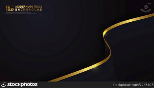 Abstract luxury gold with classic dark blue element decorative background. Decorate for ad, poster, artwork, template design, print. illustration vector eps10