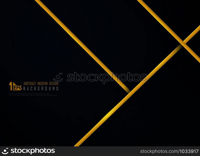 Abstract luxury golden line on gradient classic blue template background. Decorating for VIP template, tech, modern artwork, reward prize. illustration vector eps10