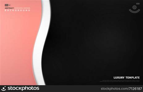 Abstract luxury gradient pink black decoration template design background. Use for ad, poster, artwork, template design, presentation. illustration vector eps10