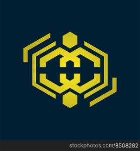 Abstract luxury logo emblem symbol vector design. Ethnic luxury logo symbol emblem design