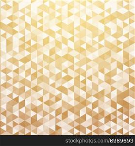 Abstract luxury striped geometric triangle pattern gold color background and texture. Vector illustration