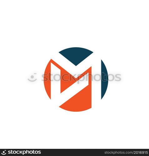 abstract M Letter icon Template Vector illustration design template