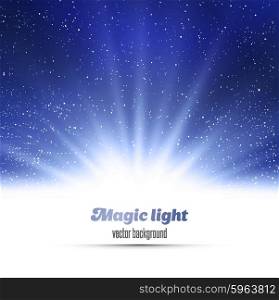 Abstract magic light background. . Abstract magic light background. Blue holiday burst