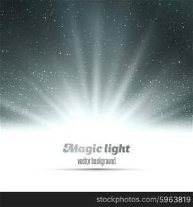 Abstract magic light background. . Abstract magic light background. Silver holiday burst