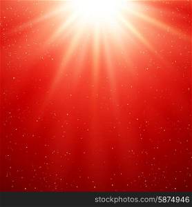 Abstract magic light background. Vector illustration Abstract red magic light background