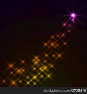 Abstract magic stars background. Eps10 file.