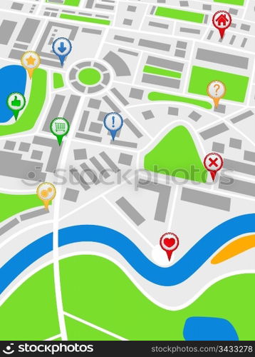 Abstract map with pointers