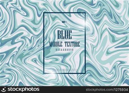 Abstract marble blue turquoise color of water sea background. Use for ad, poster, presentation, copy space of text, template. illustration vector eps10