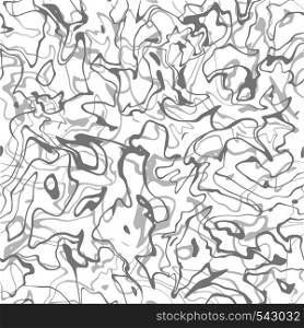 Abstract marbling seamless pattern. Grey and white fluid vector background. Monochrome liquid paint texture for fabric, wrapping paper, t shirts, clothes