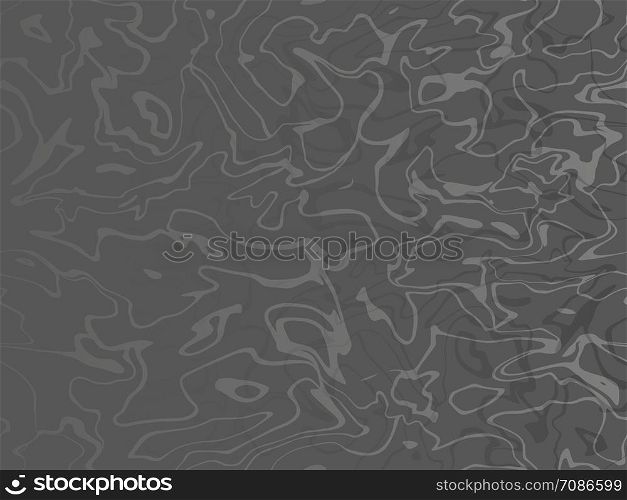 Abstract marbling wavy texture. Black vector background. Monochrome liquid paint backdrop