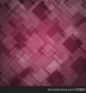 Abstract maroon background with rhombus, stock vector