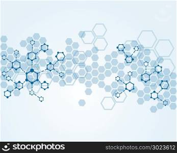 Abstract medical background substance and molecules design