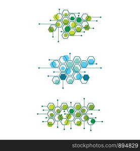 Abstract medical background substance and molecules design