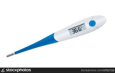 Abstract Medical Thermometer to Measure the Temperature. Abstract Medical Thermometer to Measure the Temperature in the Armpit at Home. Realistic Vector Illustration EPS10