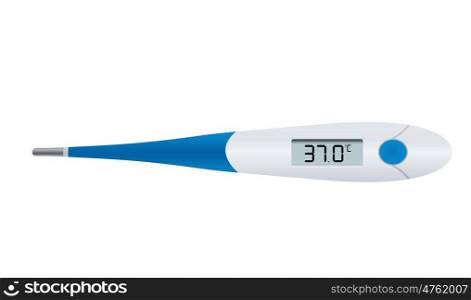 Abstract Medical Thermometer to Measure the Temperature in the Armpit at Home. Realistic Vector Illustration EPS10. Abstract Medical Thermometer to Measure the Temperature