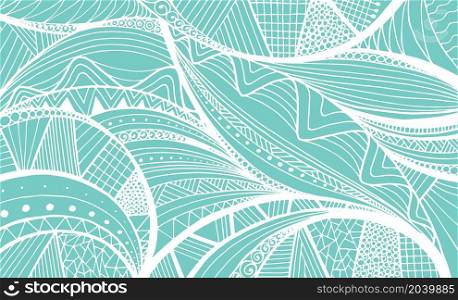 Abstract menthol and white creative background. Hand drawn graphic creative vector illustration.