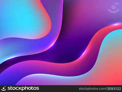 Abstract mesh design of colorful decorative style artwork. Well organized for object grouping layers. Illustration vector