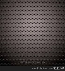 Abstract metal grill background with holes and ideal web page backdrop
