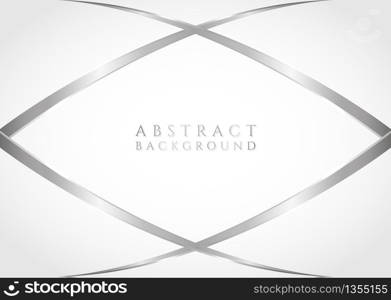 Abstract metallic background curve shape design steel style. vector illustration.