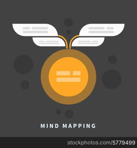Abstract mind map infographic with place for your content