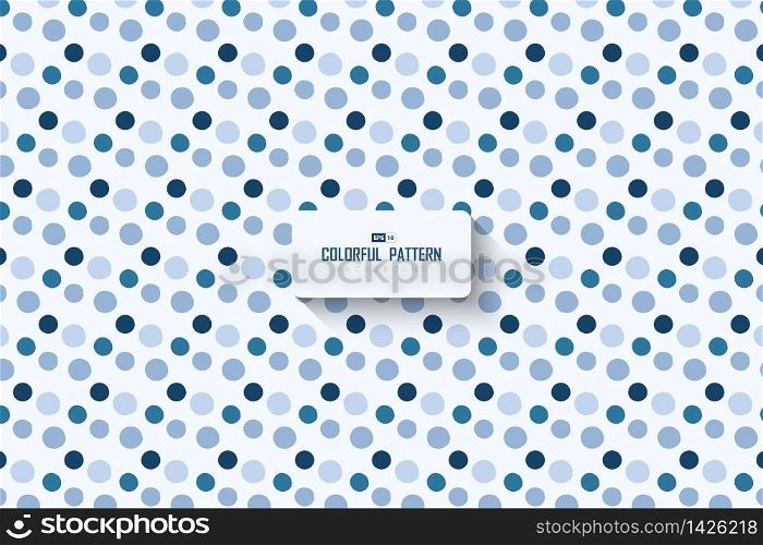 Abstract minimal blue dots pattern design artwork background. Use for ad, poster, template, print. illustration vector eps10