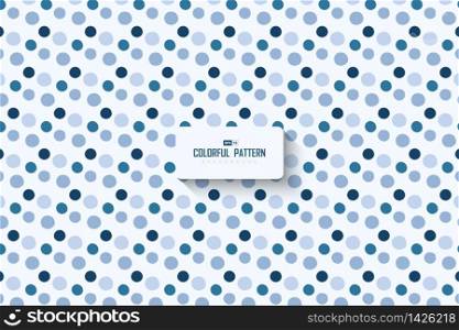 Abstract minimal blue dots pattern design artwork background. Use for ad, poster, template, print. illustration vector eps10