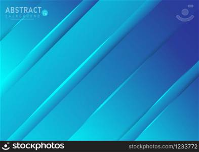 Abstract minimal geometric on blue background with diagonal lines. Vector illustration