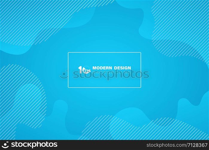 Abstract minimal gradient blue shape pattern design background. Decorate for template design, ad, artwork, presentation. illustration vector eps10