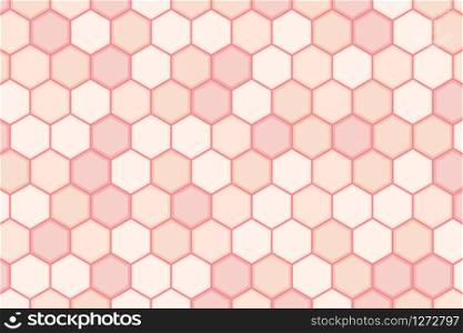 Abstract minimal hexagonal pattern design of pastel tone background. Decorate for ad, poster, artwork, template design, print. illustration vector eps10