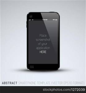 Abstract mobile phone template with place for your application screenshot
