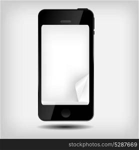 Abstract mobile phone vector illustration