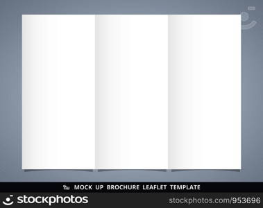 Abstract mock up white brochure leaflet template. You can use for ad info. illustration vector eps10