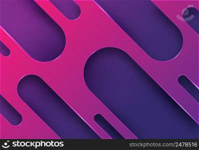 Abstract modern 3D rounded lines pattern background. Vector graphic illustration