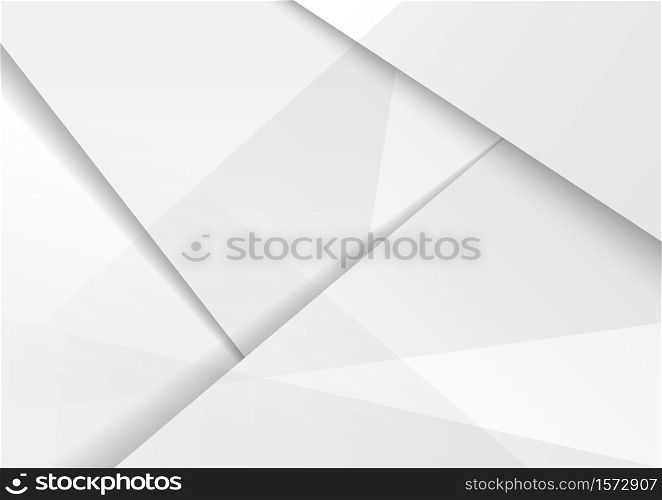 Abstract modern background design white and gray hi-tech polygonal corporate with shadow. You can use for template brochure, poster, banner web, etc. Vector illustration