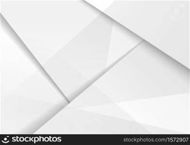 Abstract modern background design white and gray hi-tech polygonal corporate with shadow. You can use for template brochure, poster, banner web, etc. Vector illustration