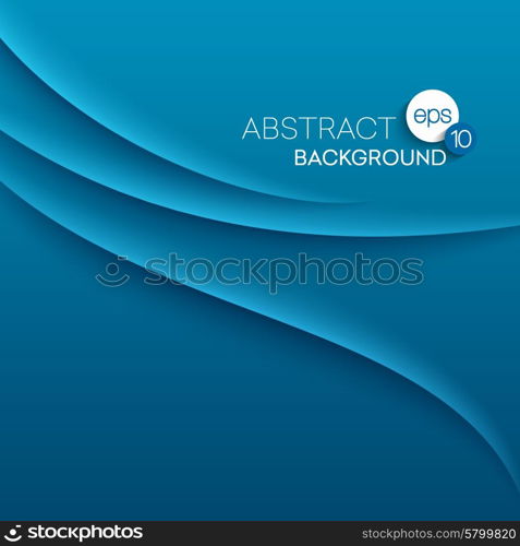 Abstract modern background with blue waves. Abstract modern background with blue waves. EPS 10