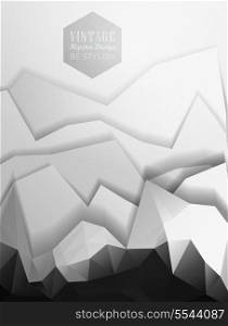 Abstract modern background with polygons/ abstract mountain