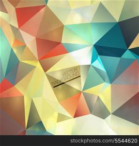 Abstract modern background with polygons can be used for invitation, congratulation or website layout vector