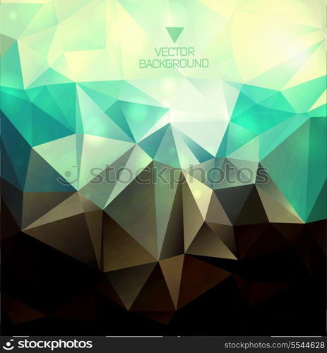 Abstract modern background with polygons can be used for invitation, congratulation or website layout vector