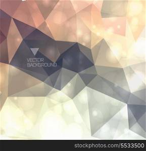 Abstract modern background with polygons can be used for retro vintage website, info-graphics, banner