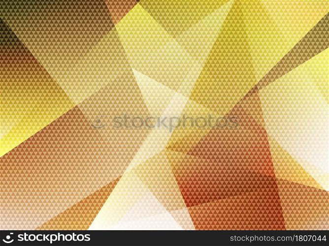 Abstract modern background yellow low polygon with triangle pattern texture. Vector illustration