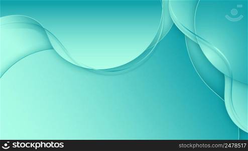 Abstract modern blue fluid gradient shapes pattern with wave lines background. Vector graphic illustration