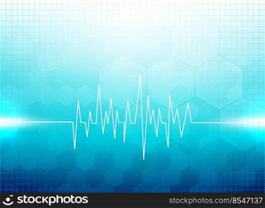 Abstract modern blue medical background vector