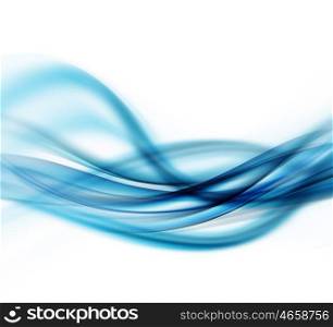 Abstract Modern Blue Waved Background
