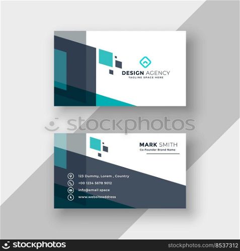 abstract modern business card design